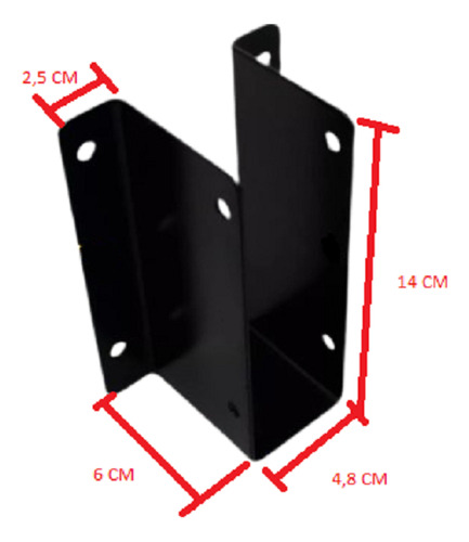 Soporte De Viga 2x6 Con Alas Tirante Madera Pack X 6 (Usado)