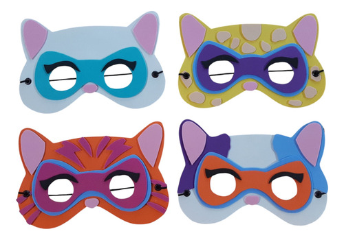 10 Antifaces Super Gatitos En Goma Eva