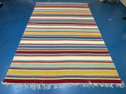 Tapete Artesanal Kelim Stripe Listrado 3 X 2m Ref79104