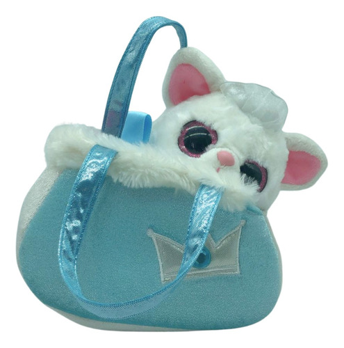 Peluche Aurora Fancy Pals Princesa Hielo Pammee Lemur Yoohoo Azul Claro