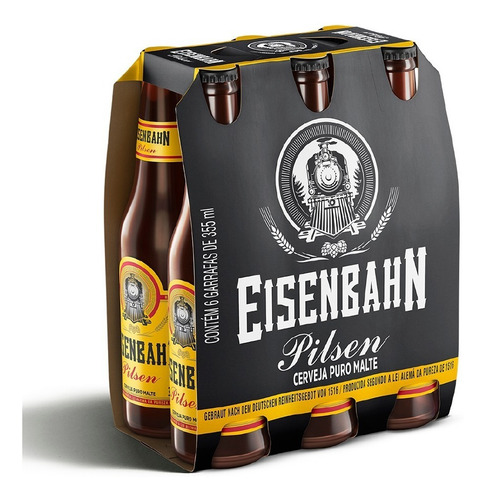 Imagem 2 de 5 de Eisenbahn Pilsen Long Neck 355ml - 6 Unidades
