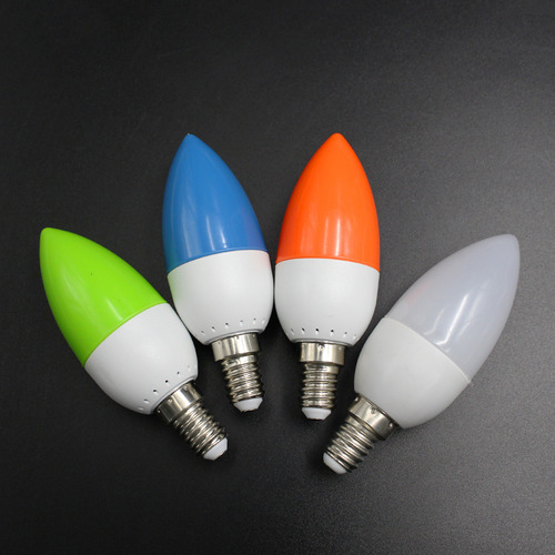 General Bombilla Led De Color Con Punta De Vela J9e14, Luz