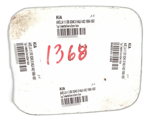 Tapa Combustible Bencina Exterior Kia Avella 1996-1997