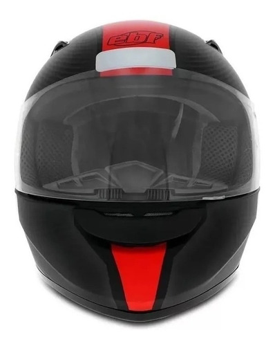 Imagem 3 de 5 de Capacete Para Moto Ebf E0x Com Narigueira + Viseira Iridium
