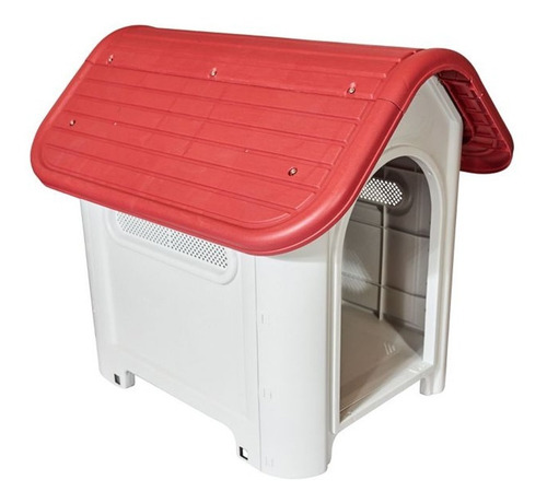 Casa Casita Para Perro Techo Rojo Calidad Excelente Oferta