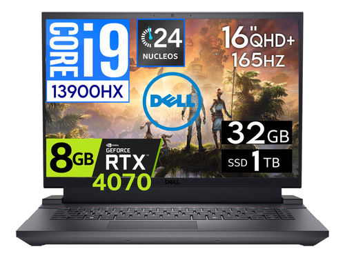 Dell G16 G7630 Core I9 13900hx 32ddr5 1tb Rtx4070 8gb 16' 2k