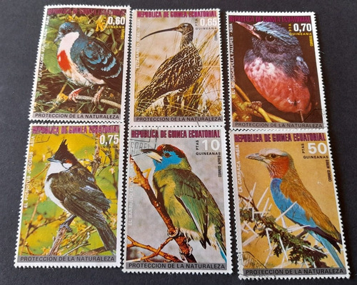 Sello Postal - Guinea Ecuatorial - Pajaros - 1976