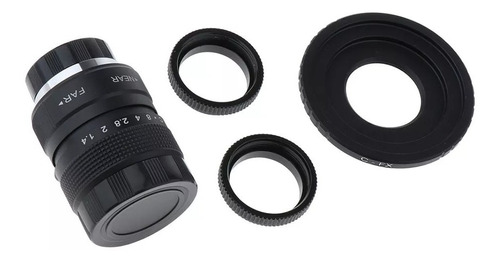 Anel C + Anel Macro + Lente Cctv Para Camera Samsung Nx 