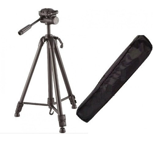 Trípode telescópico para cámara de 1,70 metros, bolsa y soporte para celular