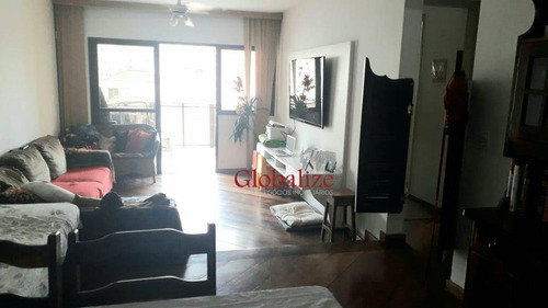 Apartamento Com 2 Dormitórios À Venda, 100 M² Por R$ 659.000,00 - Aparecida - Santos/sp - Ap0409