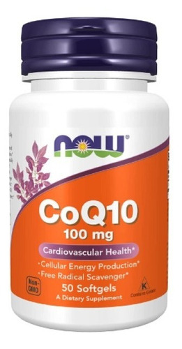 Now Foods PABA, Acido Para-Aminobenzoico Coq10 100mg 50caps - Sin sabor