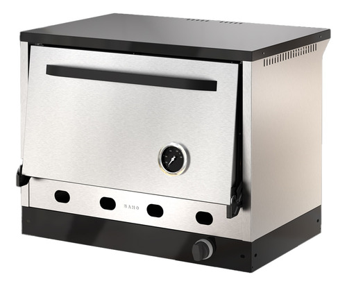 Horno Pizzero 6 Moldes Saho Kuma 108038 Gas Natural C/patas Color Acero Inox