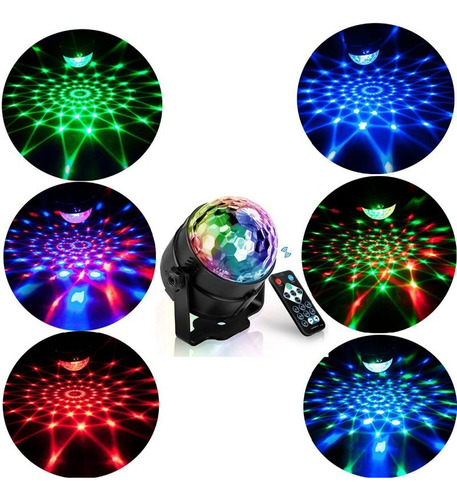 Luz Led De Feseta Globo De Color Rgb Láser Iluminación Dj