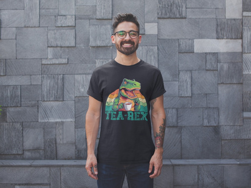 Camiseta Humor Negro Dinosaurios Tea Rex