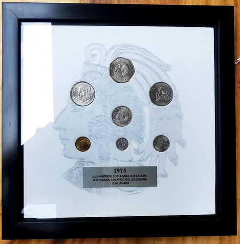 Cuadro Banxico Cuño Corriente Monedas 1975