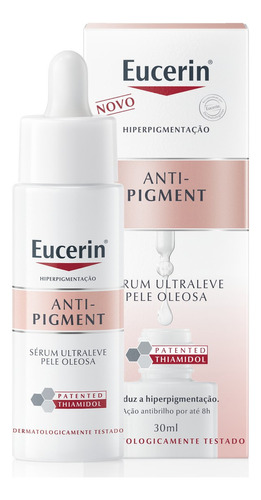 Eucerin Anti-pigment Sérum Clareador Ultraleve Pele Oleosa Momento de aplicação Dia/Noite