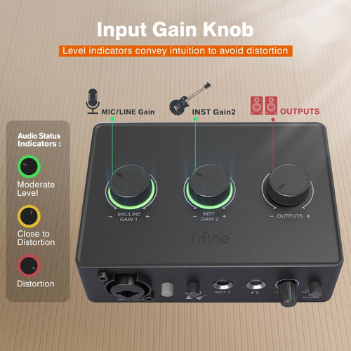 Mezclador De Audio Usb Interface Xlr. Instrumentos.