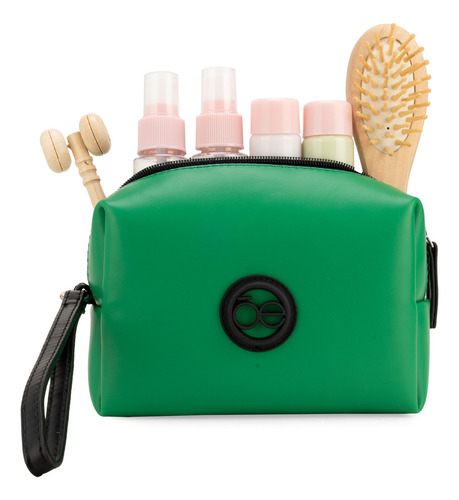 Cosmetiquera Cierre Sencillo Cloe Tanthali Mediano Color Verde