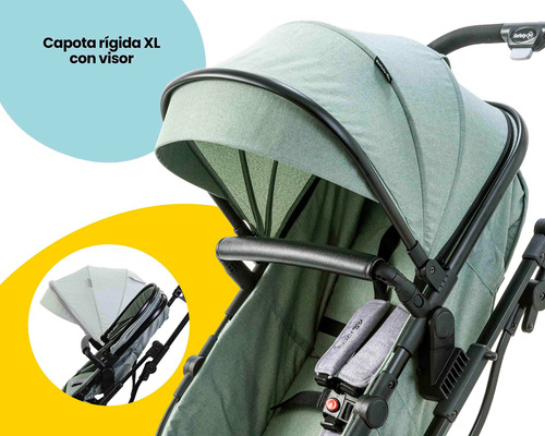 Carriola Sistema De Viaje Cozy Go Safety 1st Verde En Caja Verde Pistache Negro