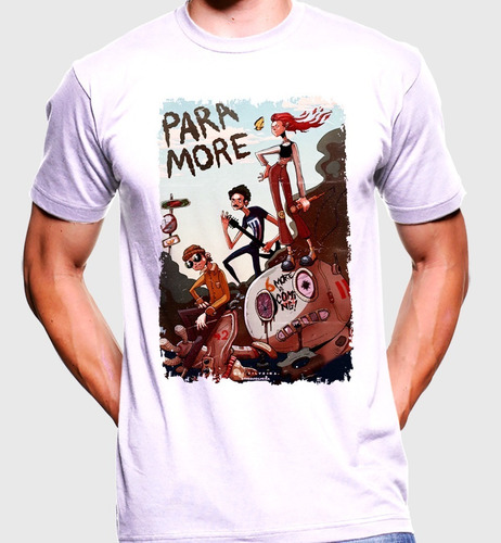 Camiseta Premium Rock Estampada Paramore More Is Comig