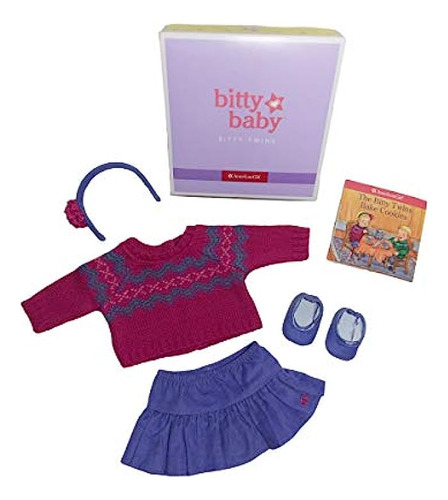 Juego De Falda Bitty Baby Twins Fair Isle Muñecas De 1...