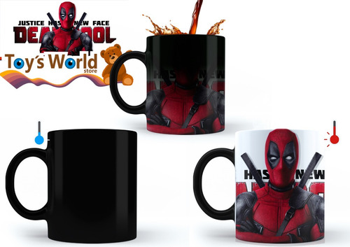 Imagen 1 de 1 de Taza Magica Deadpool Movie 325ml Premium!
