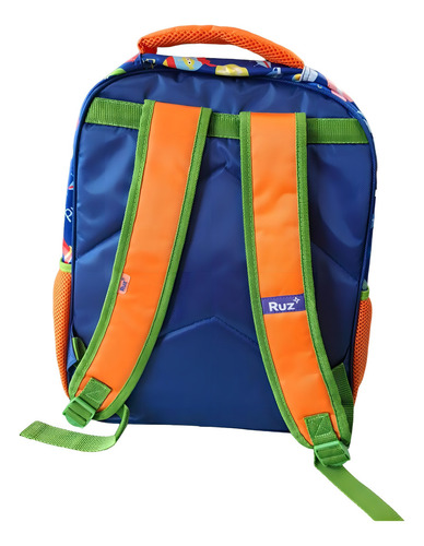 Mochila Escolar Primaria Ruz Toy Story Panel Woody Buzz 3d Azul