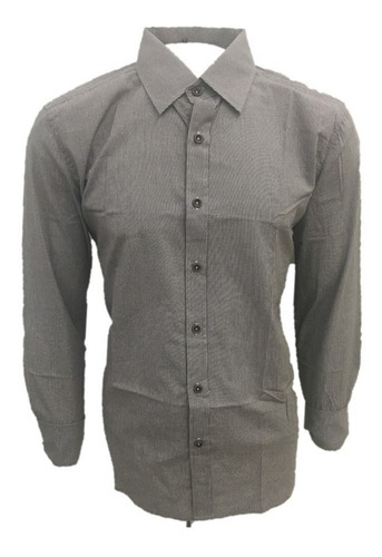 Camisa Casual Caballero Hombre Vestir Bfoc1402 Black Storm