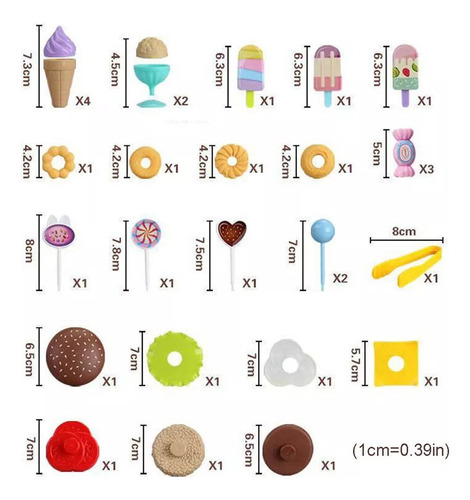 Set Juguetes Para Niños Con Carrito Helados Y Caramelo