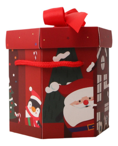 4 Caja De Regalo De Navidad, Contenedor De Dulces Para Las