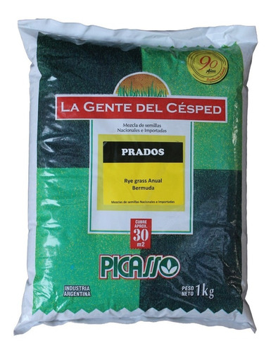 Semillas Cesped Pasto Resistente Parques Prados 1kg Picasso