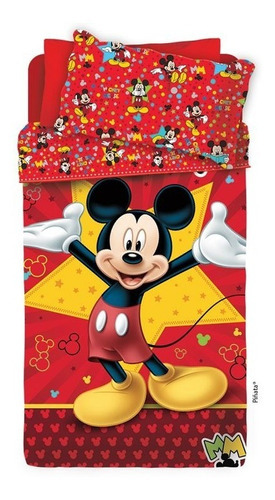 Cubrecama Reversible Infantil Piñata Personaje Disney 1 1/2p