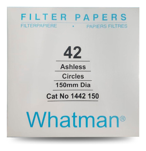 Papel Filtro N°42 Whatman De 150 Mm