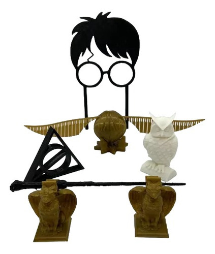 Adorno Torta  Harry Potter +20 Llaveros . Pack