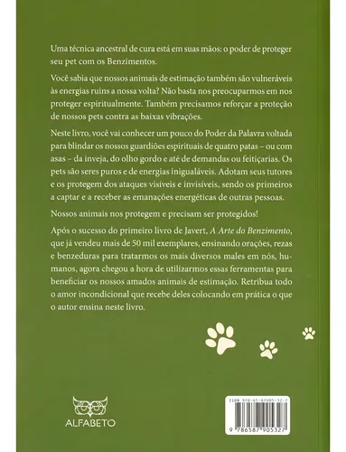 Benzimento Para Pets E Tutores Javert de Menezes 2022 | MercadoLivre