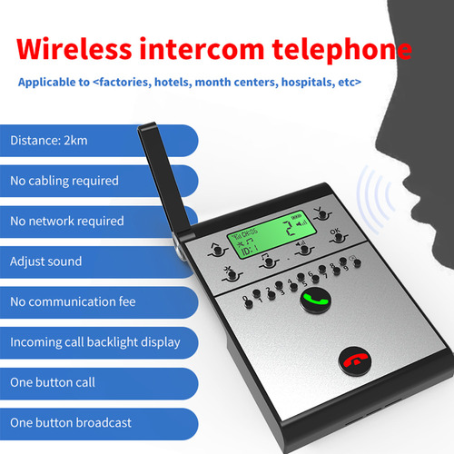 Máquina De Intercomunicación, Teléfono Digital Con Intercomu