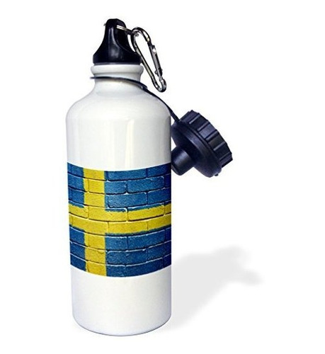 3drose Bandera Nacional De Suecia Pintada En Una Pared De La