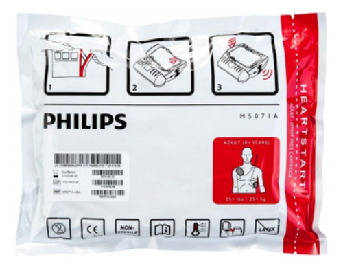 Parche Electrodo Desfibrilador Philips Hs1 Pack De 10
