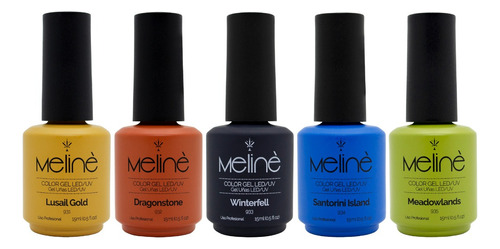 Esmalte De Uñas Color Meliné Semipermanente De 15ml - Pack De 5 Unidades