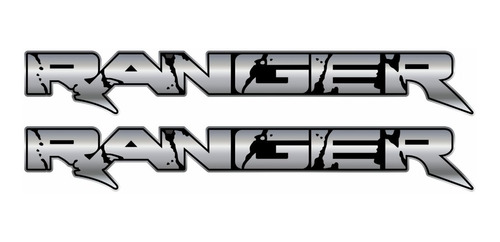 Par Adesivos Ford Ranger Emblema 2016 A 2019 Rpt009