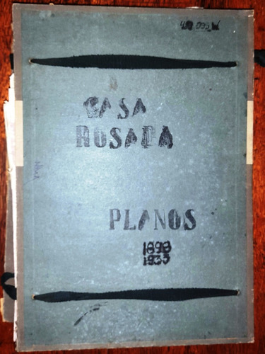 Carpeta 10 Planos Antiguos Casa Rosada 1898-33