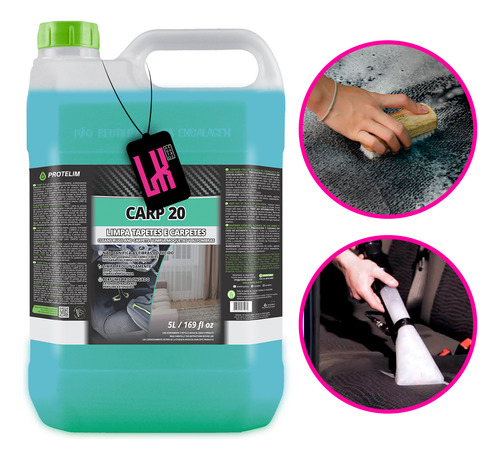 Kit 3x Prot Carp-20 Limpa Carpete Tapetes Estofados Protelim
