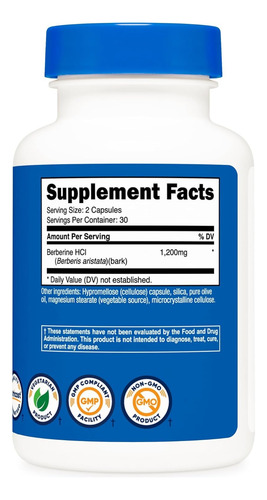 Nutricost Berberine Hcl (berberina) 600mg 60 Cps