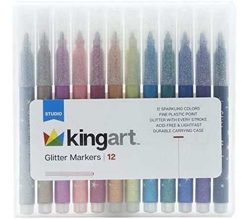 Set De Colores Kingart Studio Gitter - Juego De Marcadores C