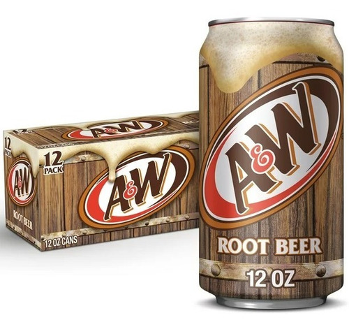 Cerveza De Raíz Root Beer Aw 12 Pack Importada Usa