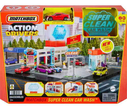 Set De Juego Playset De Acción Super Autolavado Matchbox