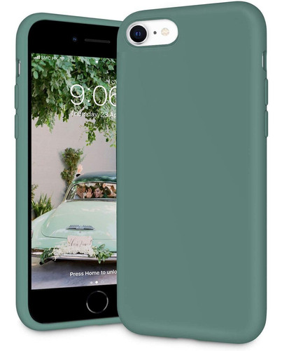 Funda Para iPhone SE 3 De Silicona Verde Pino (usa)