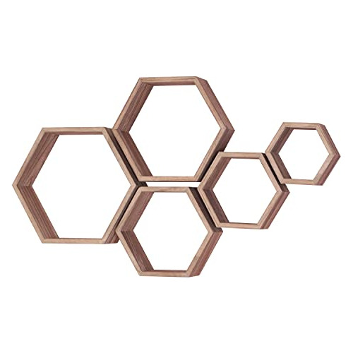 Estantes Hexagonales Flotantes, Juego De 5 Estantes De ...