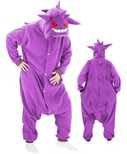 Pijama Grueso De Una Pieza Gengar De Invierno 2022 Para Pare