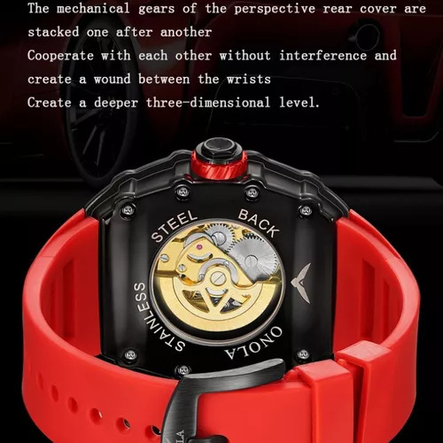Reloj Mecánico Onola On6829 Hollow Fashion Para Hombre